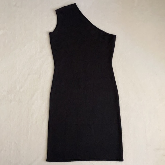 {RL} Ralph Lauren | Black Label One Shoulder Silk Blend Dress Black (2 ?) - Picture 9 of 16